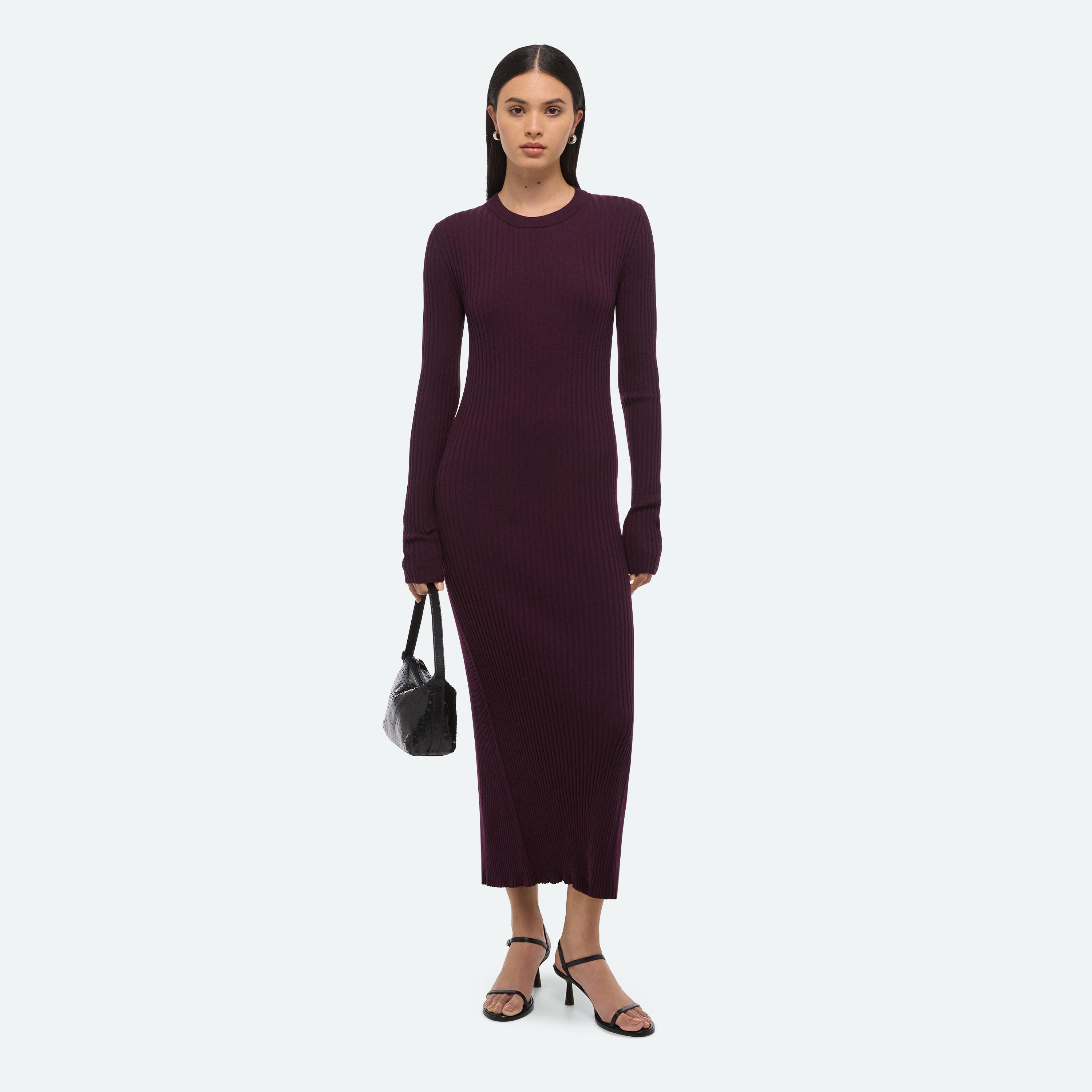 OPEN-BACK RIBBED DRESS - 6