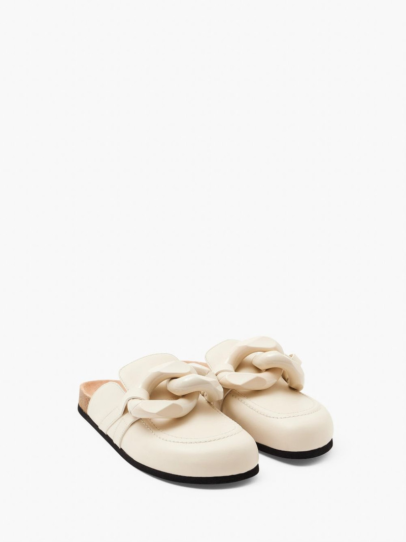 JW Anderson CHAIN LOAFER LEATHER MULES outlook