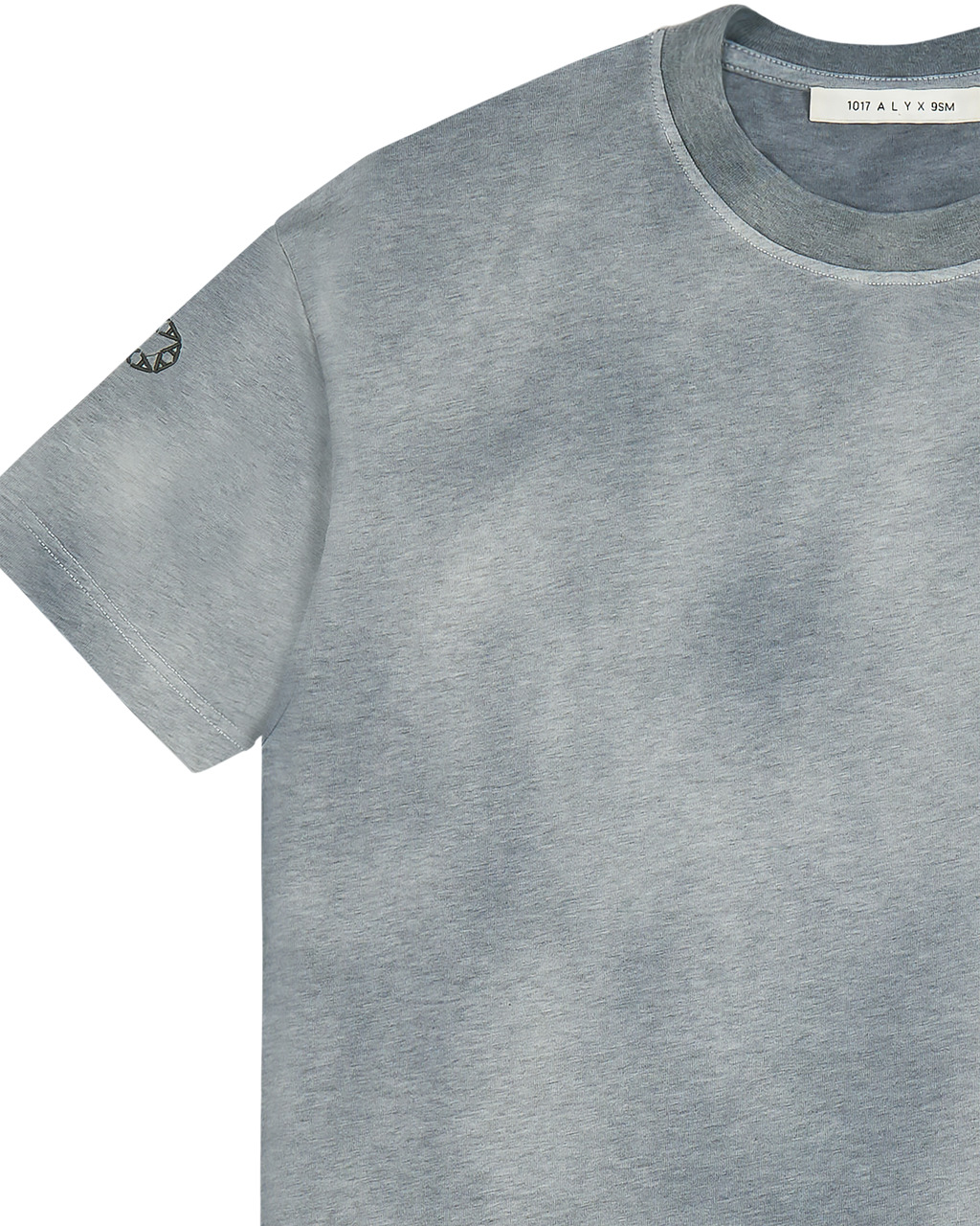 GREY OVERSIZED GARMENT DYE T-SHIRT - 3