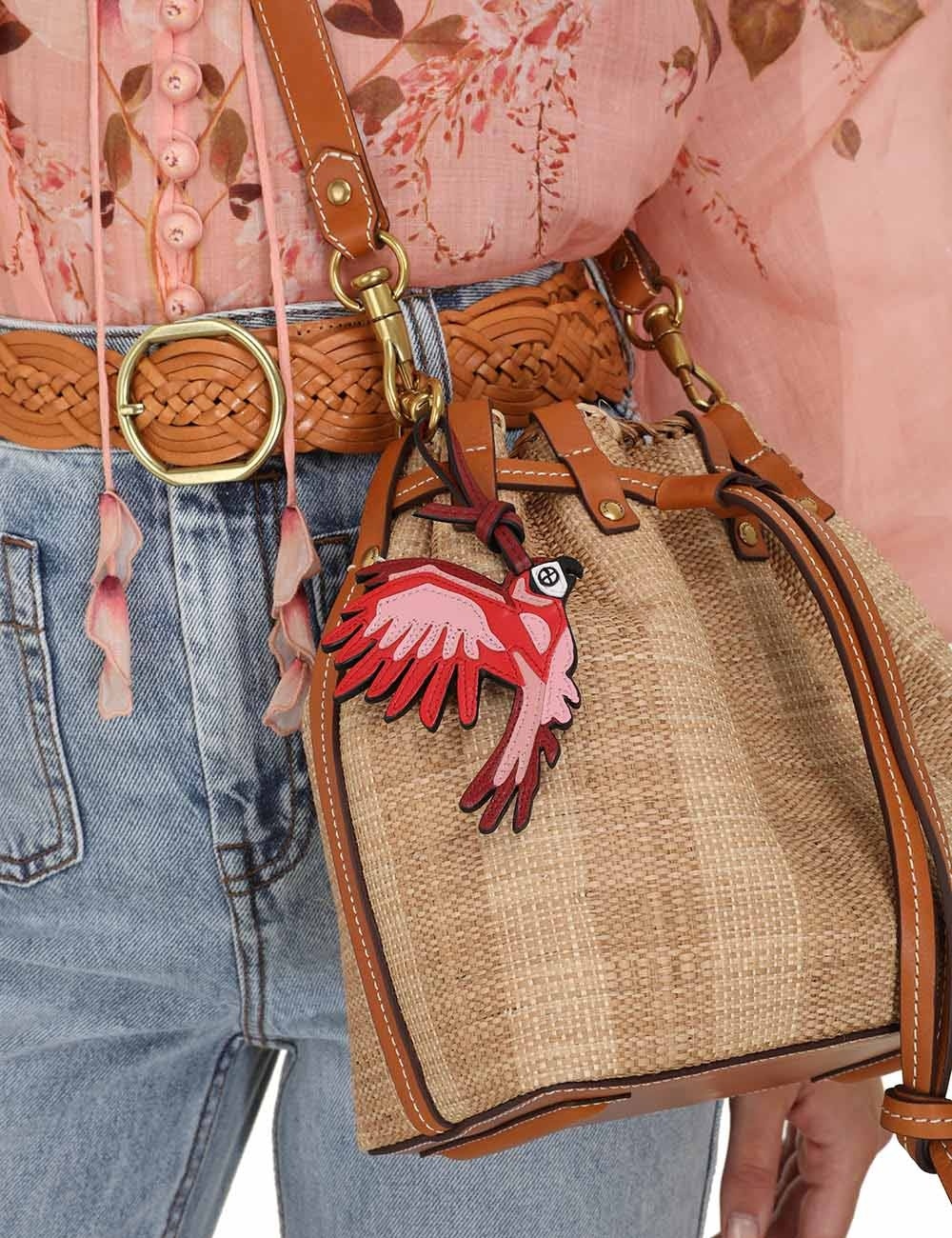 LEATHER PARROT KEYCHARM - 5