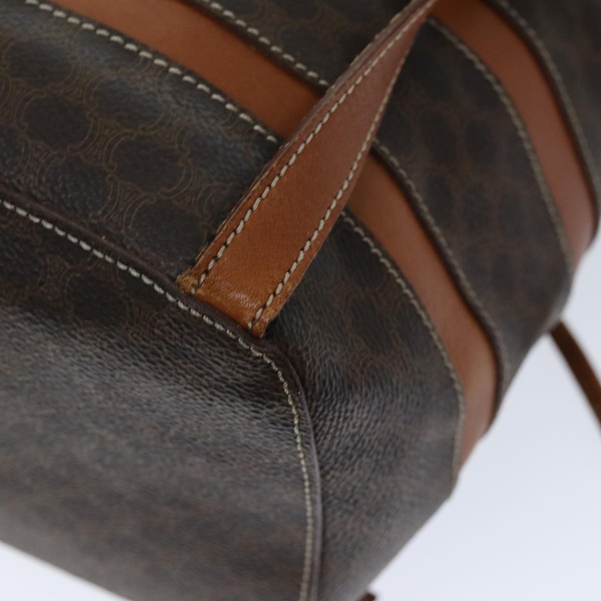 CELINE Macadam Canvas Backpack Pvc Brown - 14