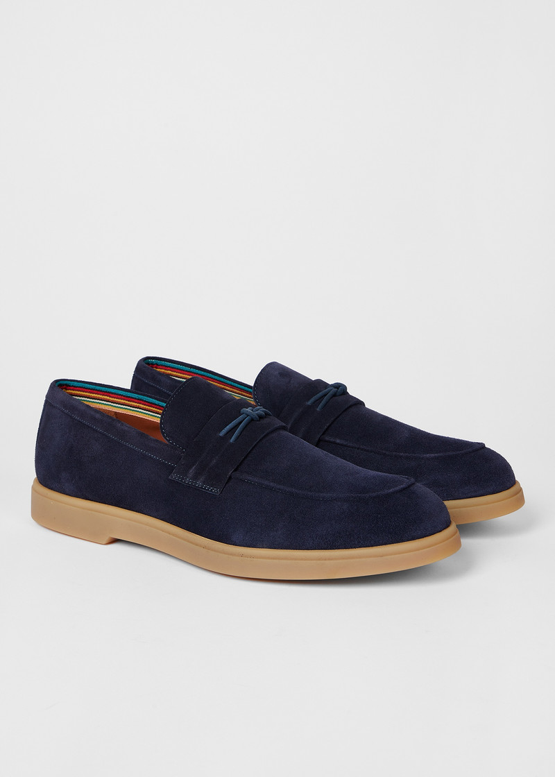 Navy Suede 'Montalcini' Loafers 3