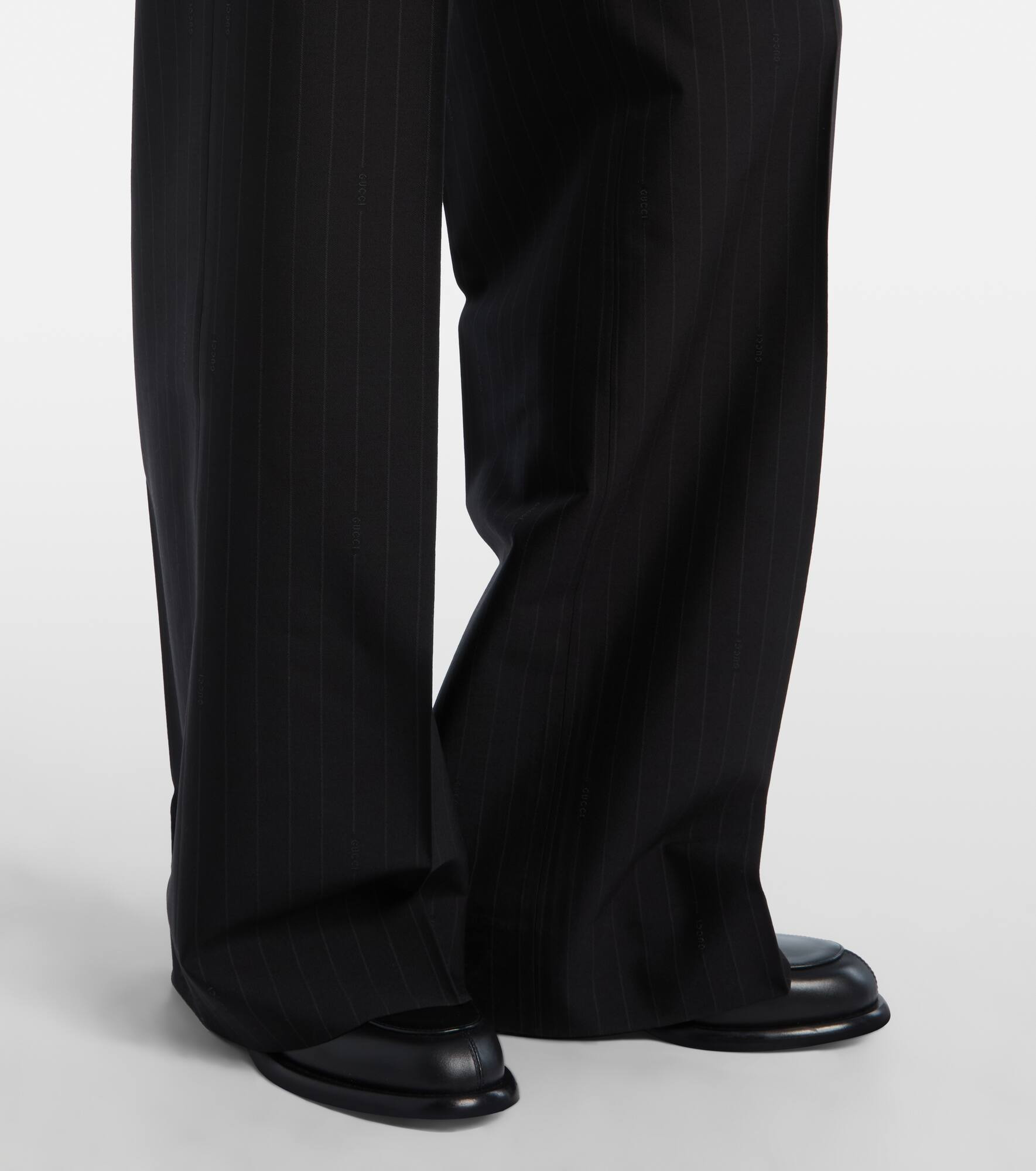 Wool wide-leg pants - 5