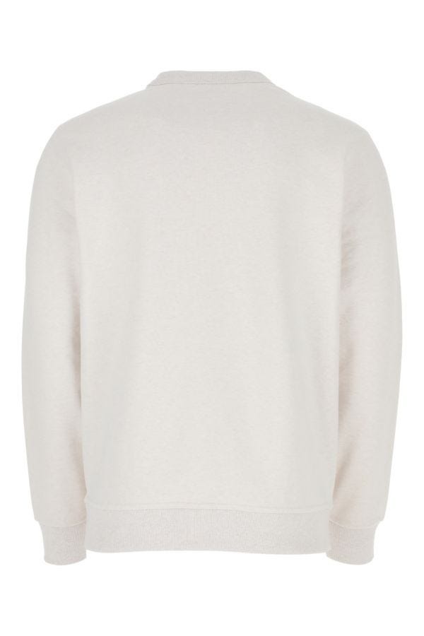 BURBERRY Melange Chalk Stretch Cotton Sweatshirt - 2