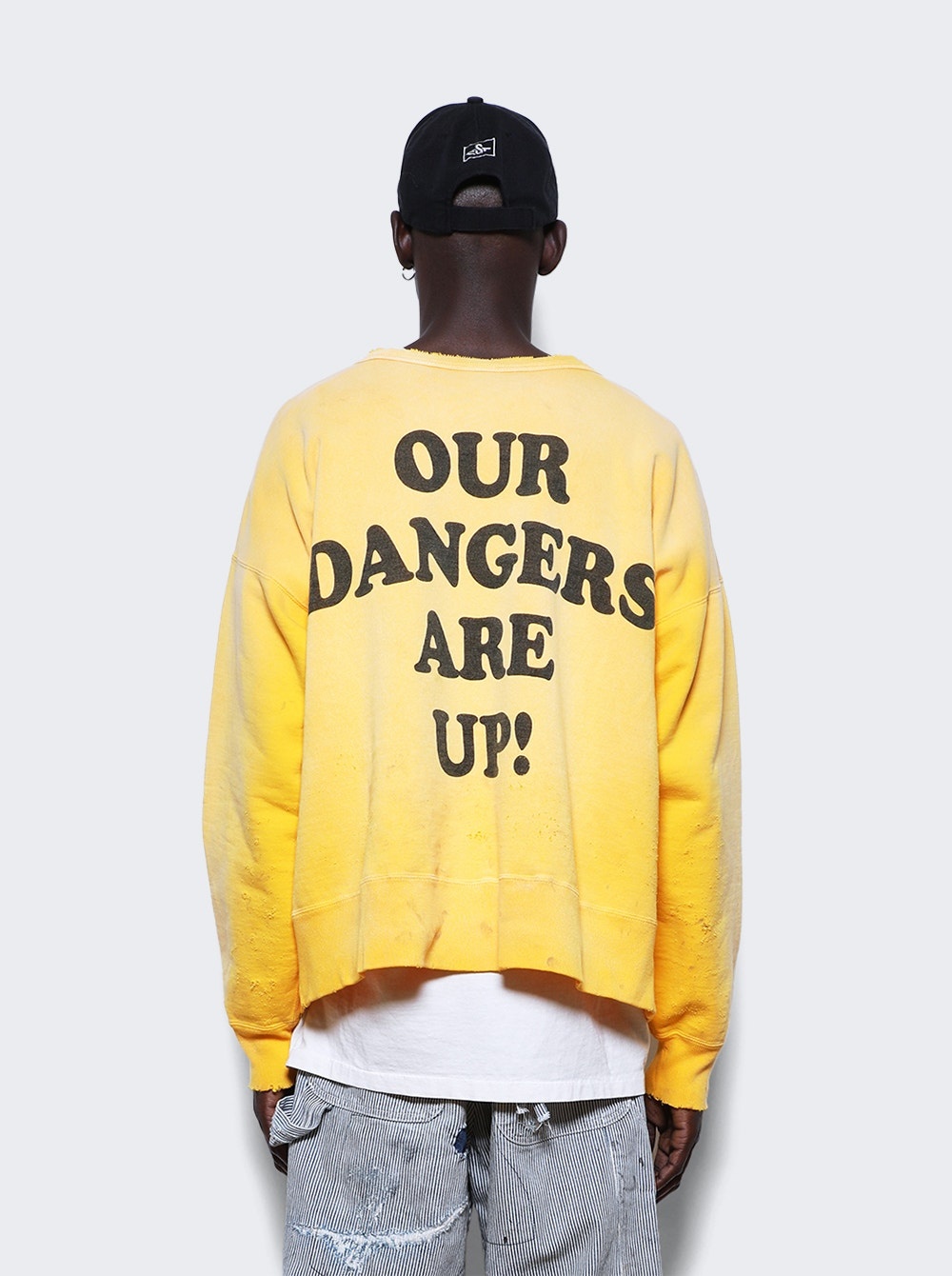 Roundneck Graphic Sweatshirt Yellow - 5