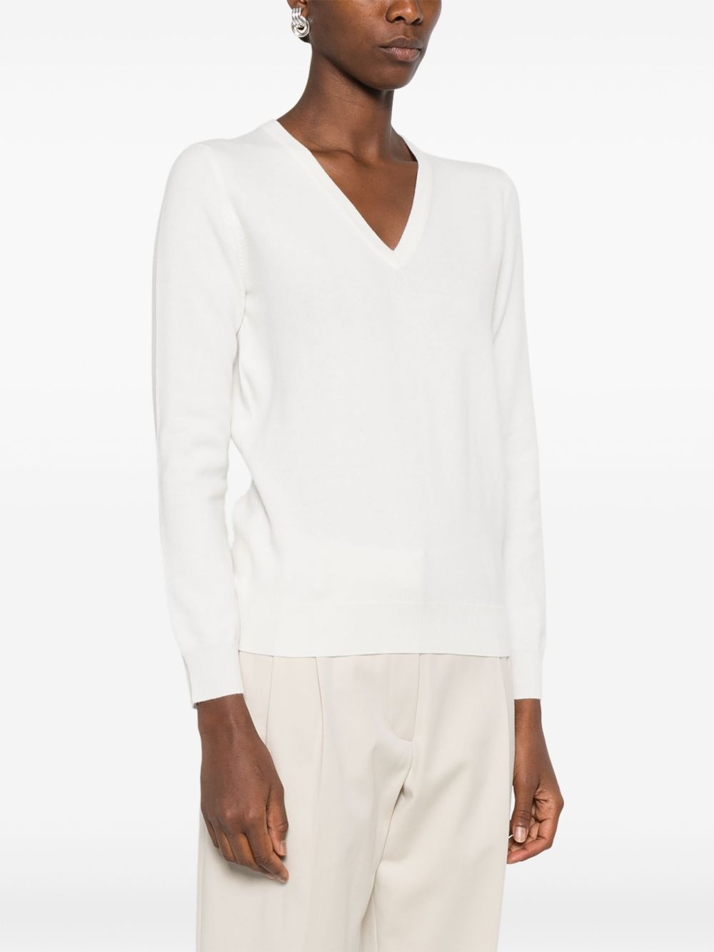 v-neck sweater - 3