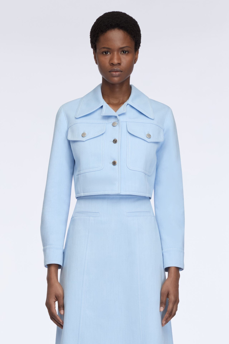 EMILIA WICKSTEAD Nics Jacket in Icy Blue Denim outlook