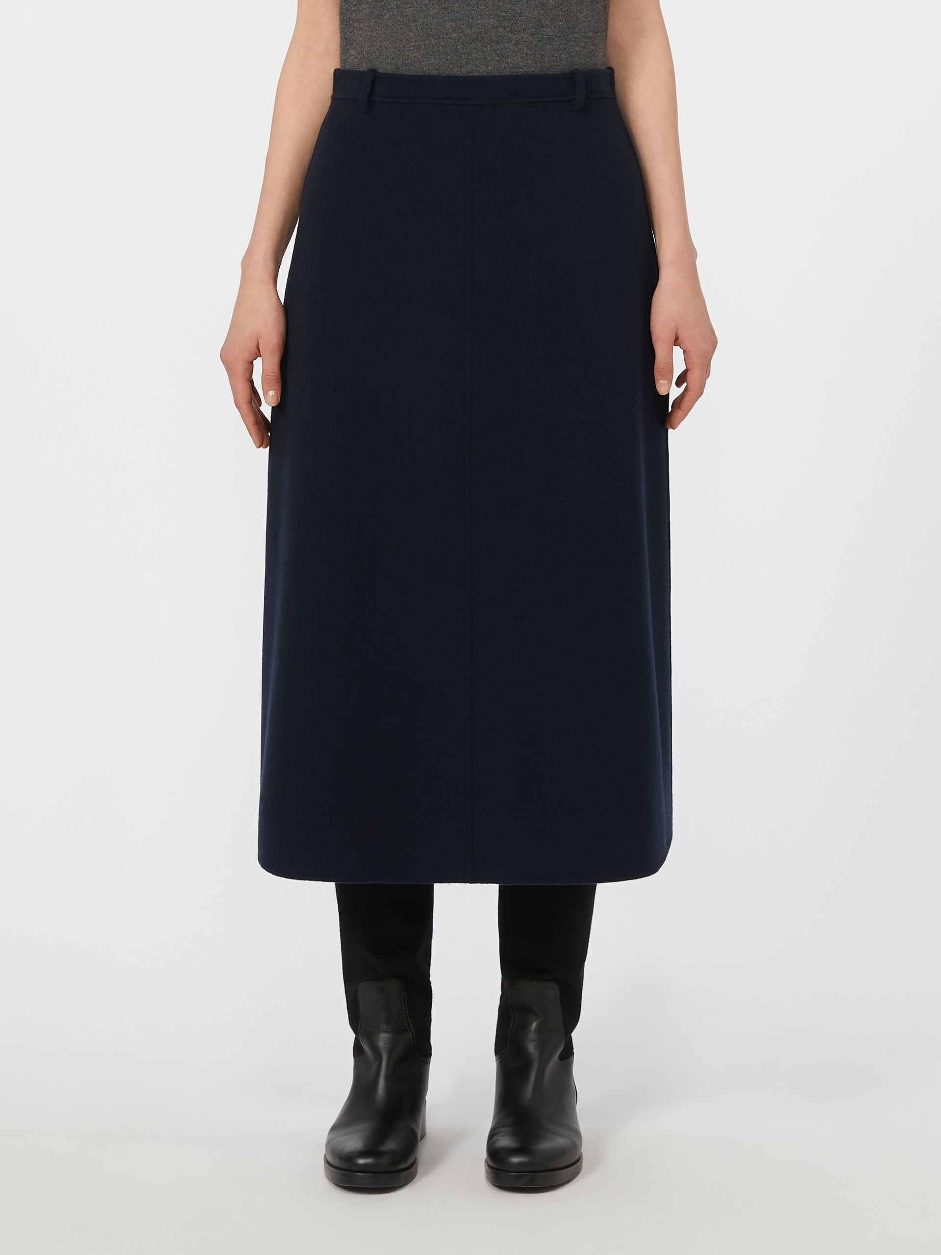 GLORIA Flared wool skirt - 3
