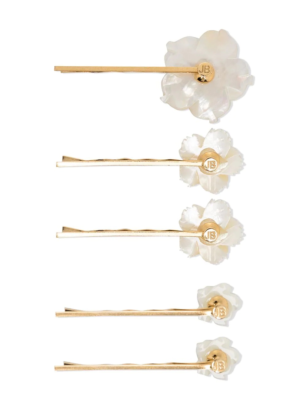 floral-pearl bobby pin set - 2