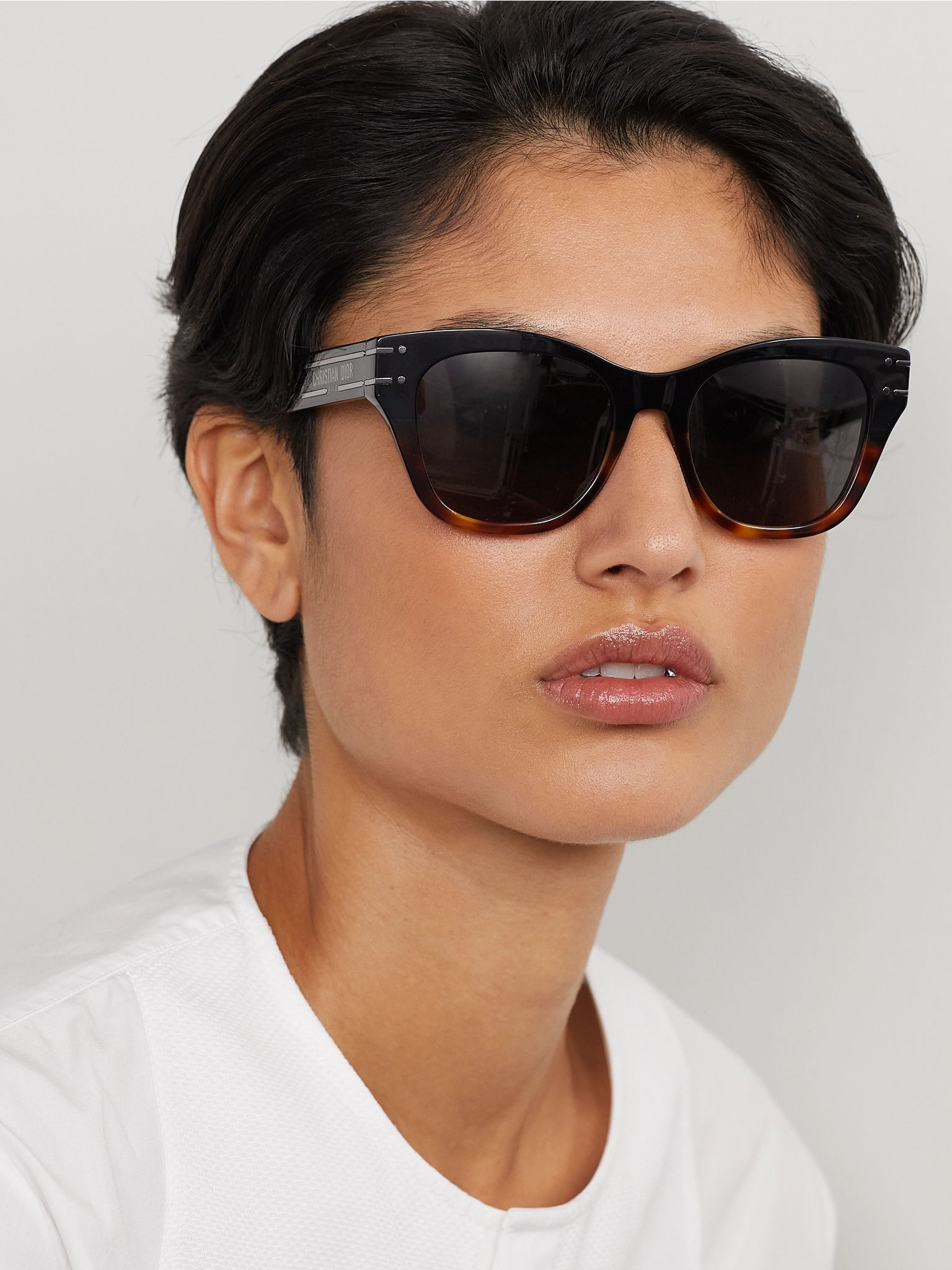 DiorSignature B4I square-frame acetate sunglasses Black - 2