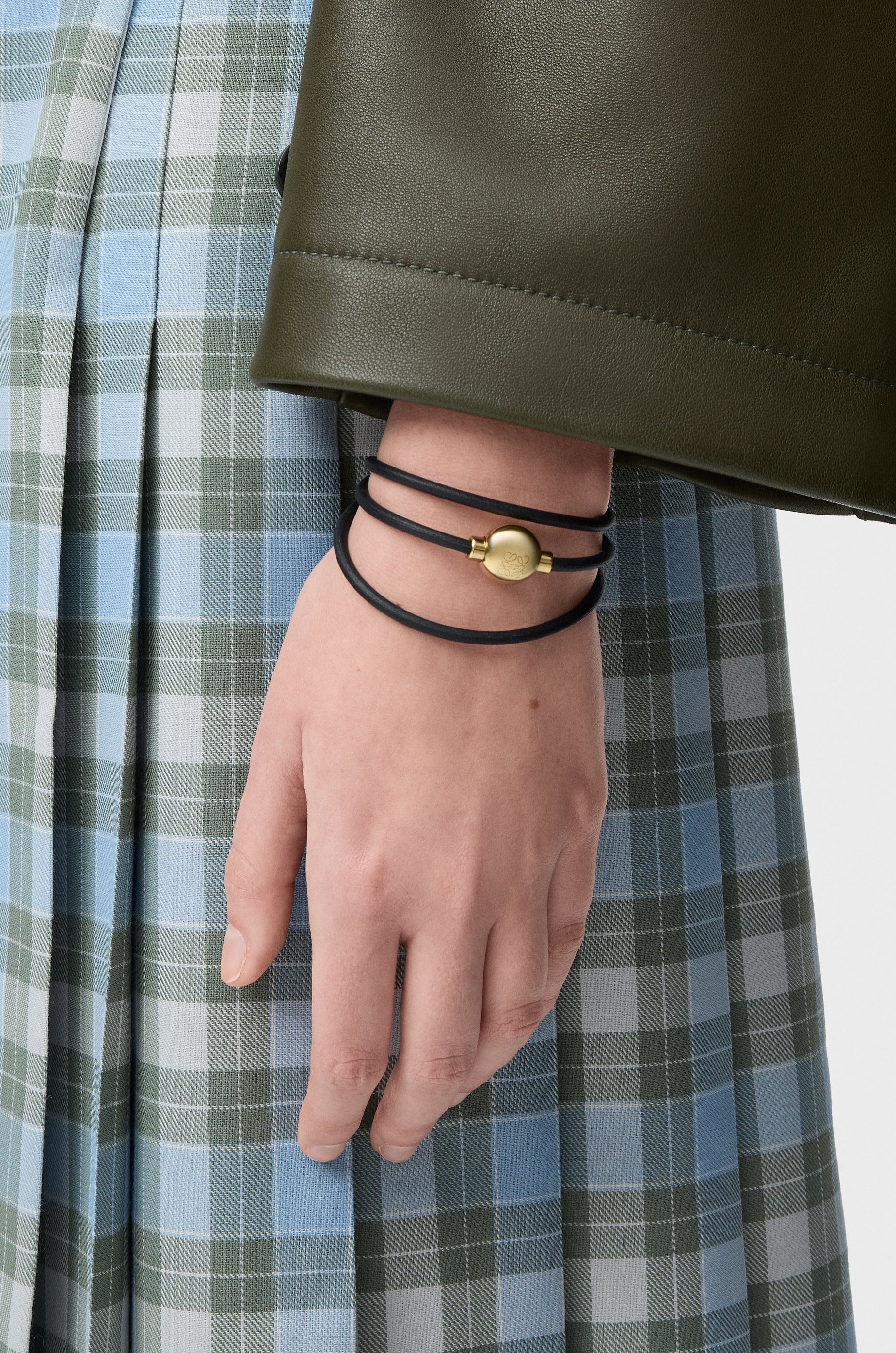 Pebble bracelet in calfskin - 2