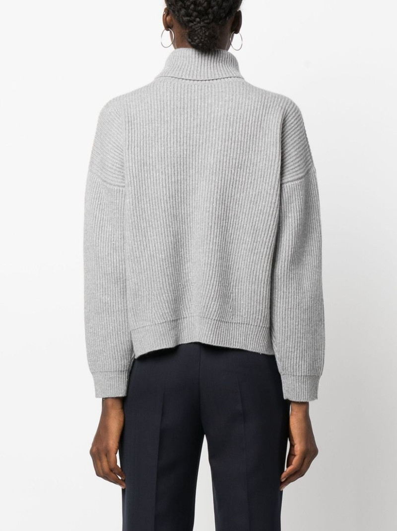 roll-neck silk-wool blend jumper 4