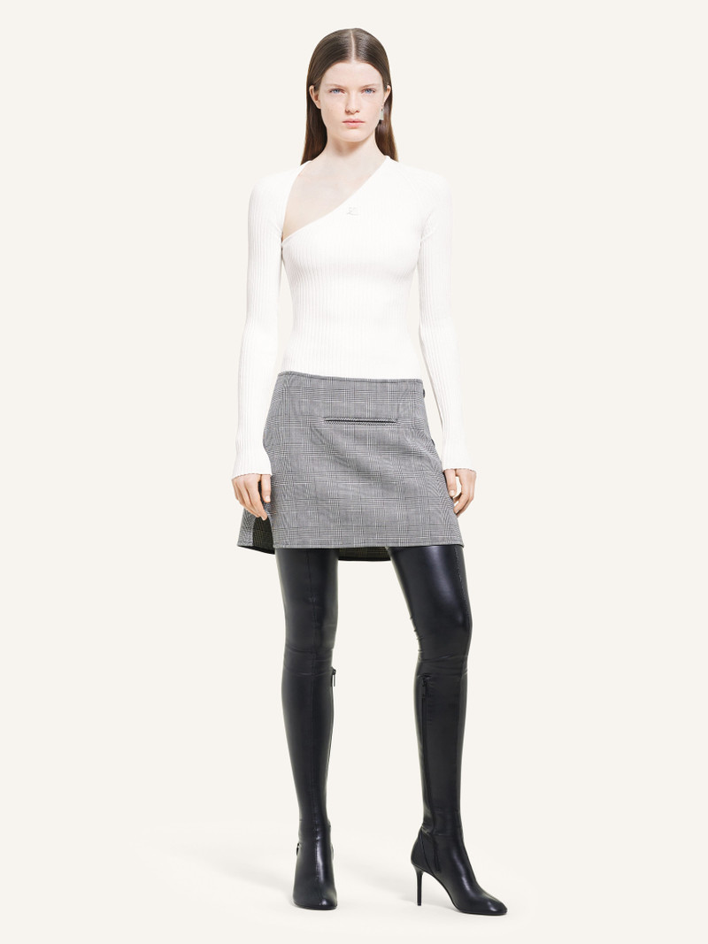 courrèges SLASH RIB KNIT TOP outlook