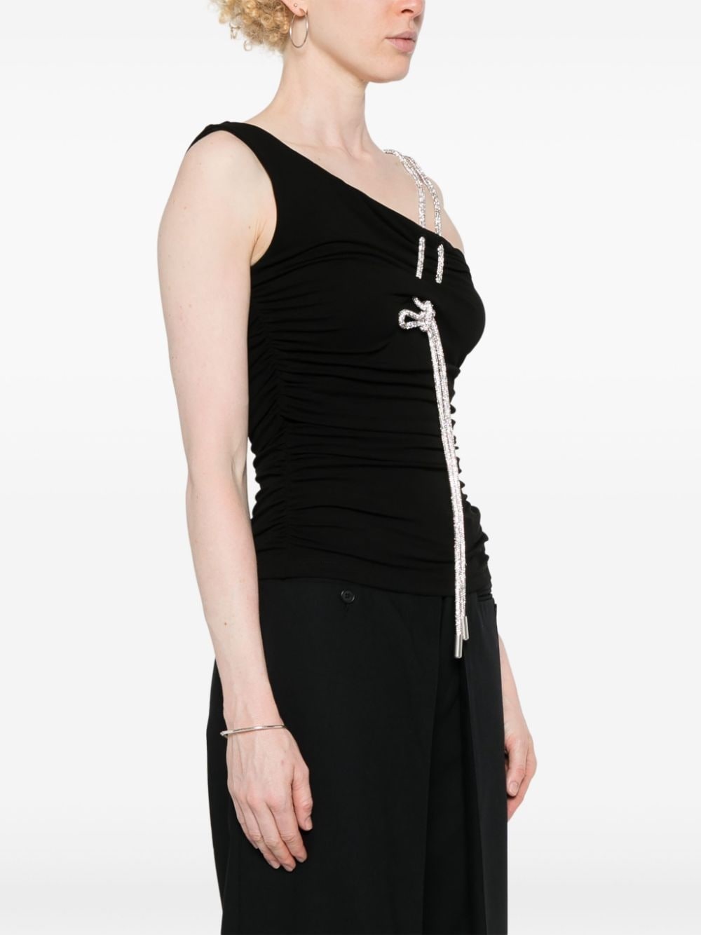 ruched crepe top - 3