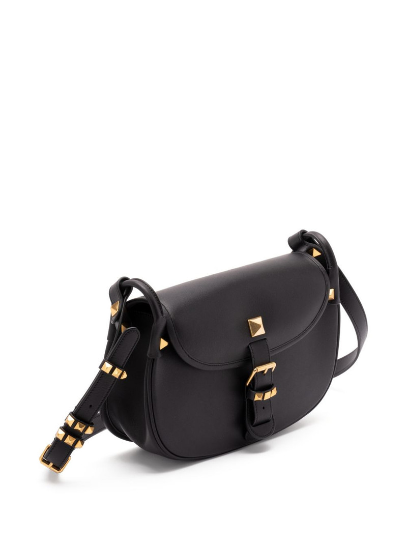Rockstud buckle leather satchel 3