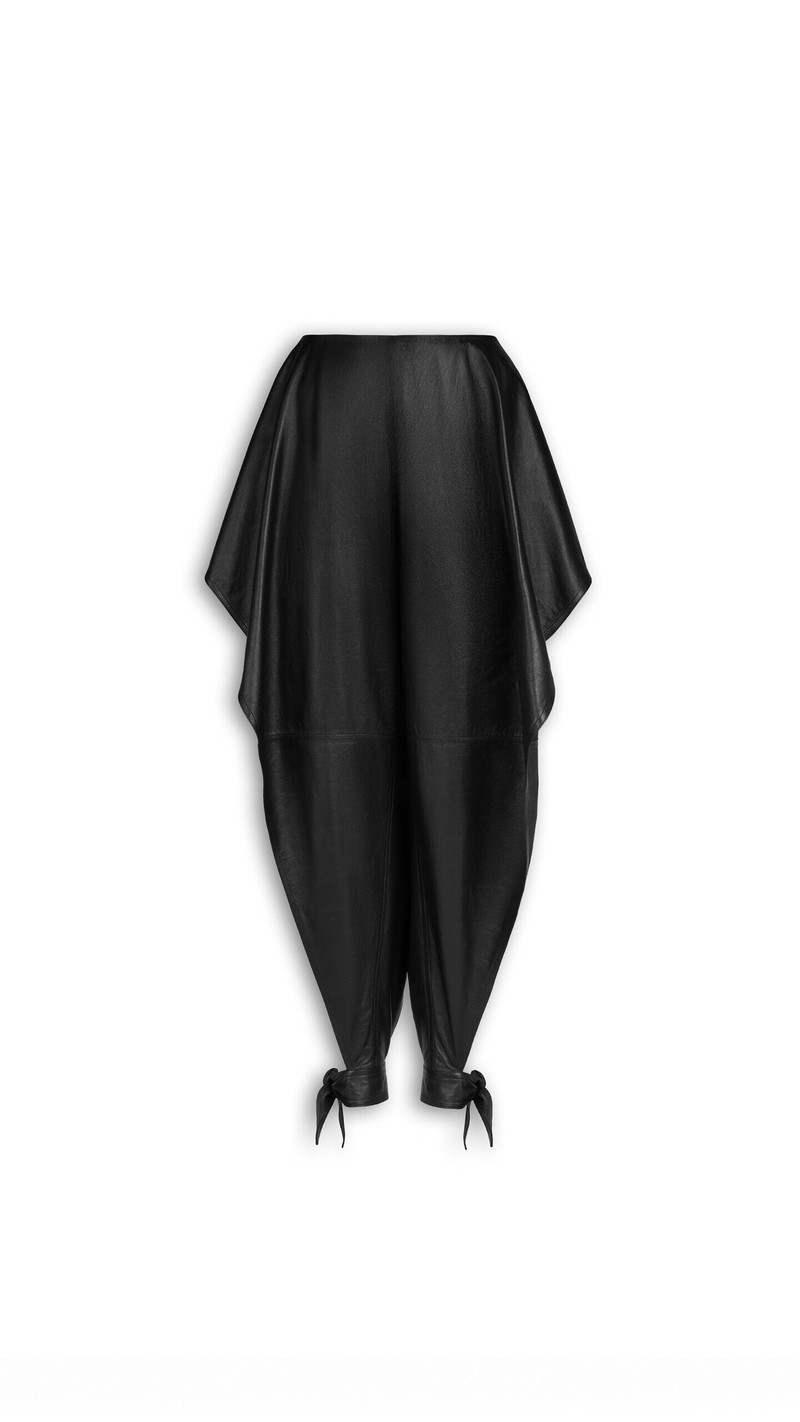 PANELLED LEATHER PANTS 1