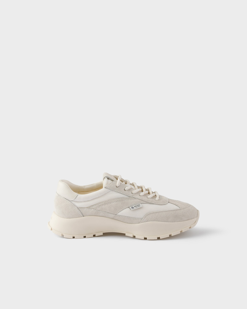 Prada Mesh fabric and suede sneakers outlook