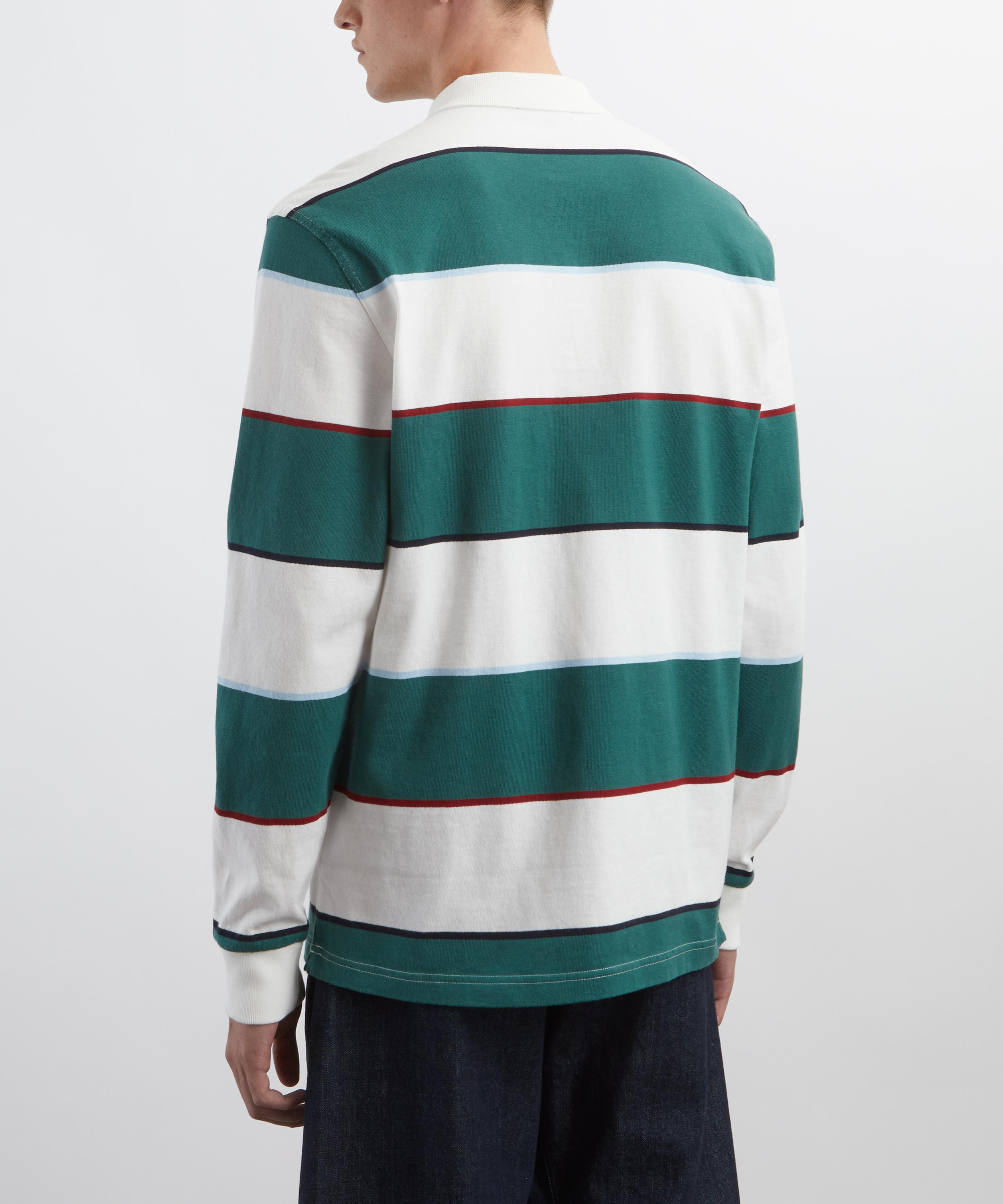 Heavyweight Jersey Striped Polo Shirt - 4