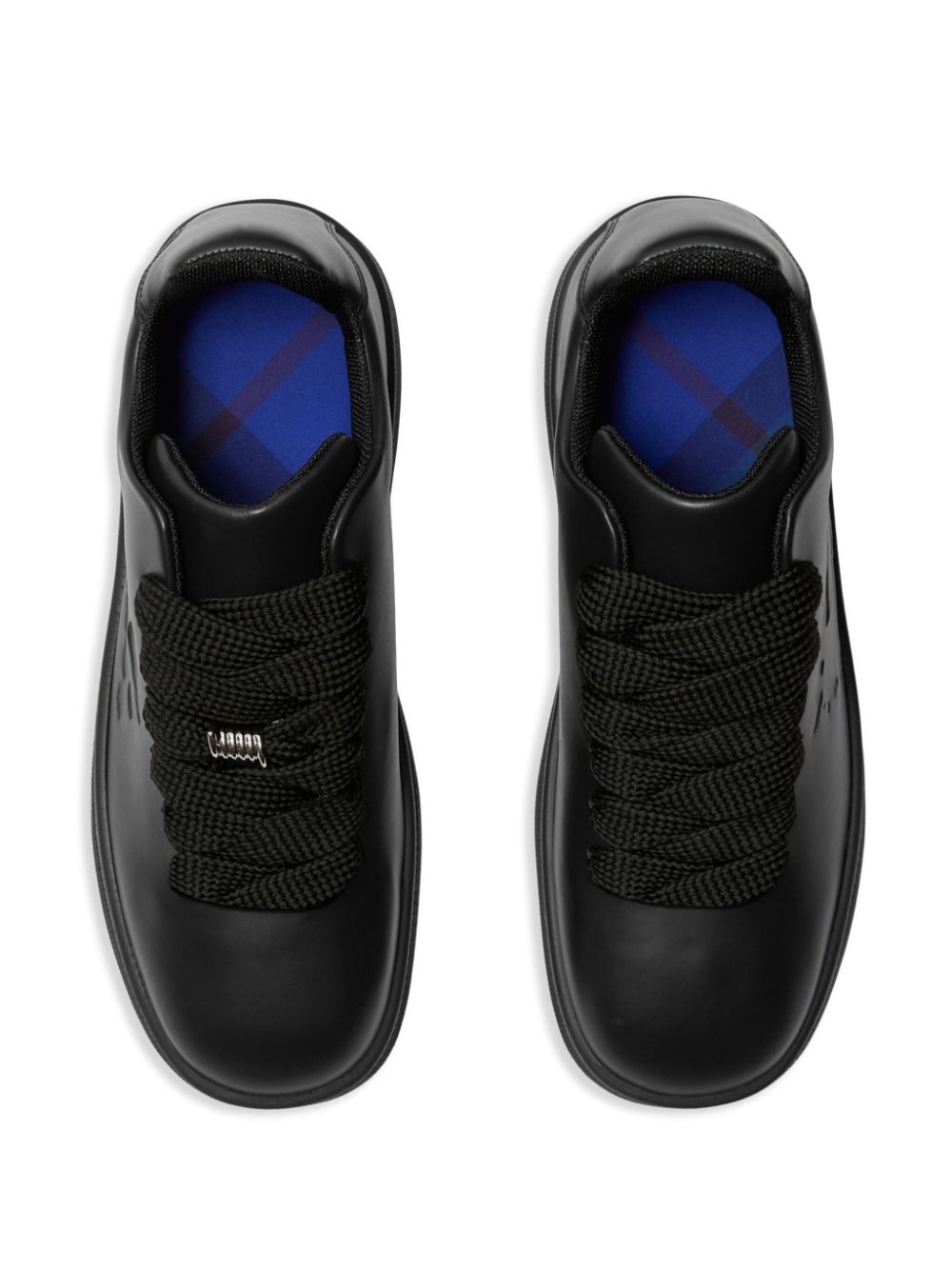 EKD logo-embossed leather sneakers - 4