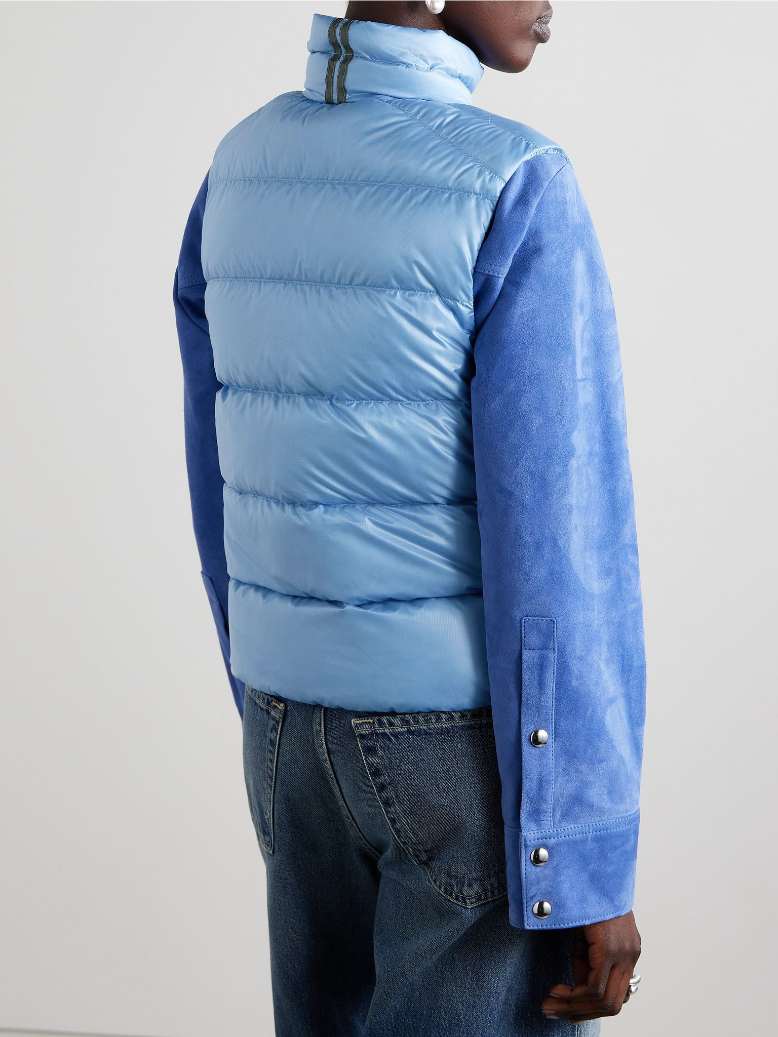 Cypress quilted ripstop down vest Light blue - 4