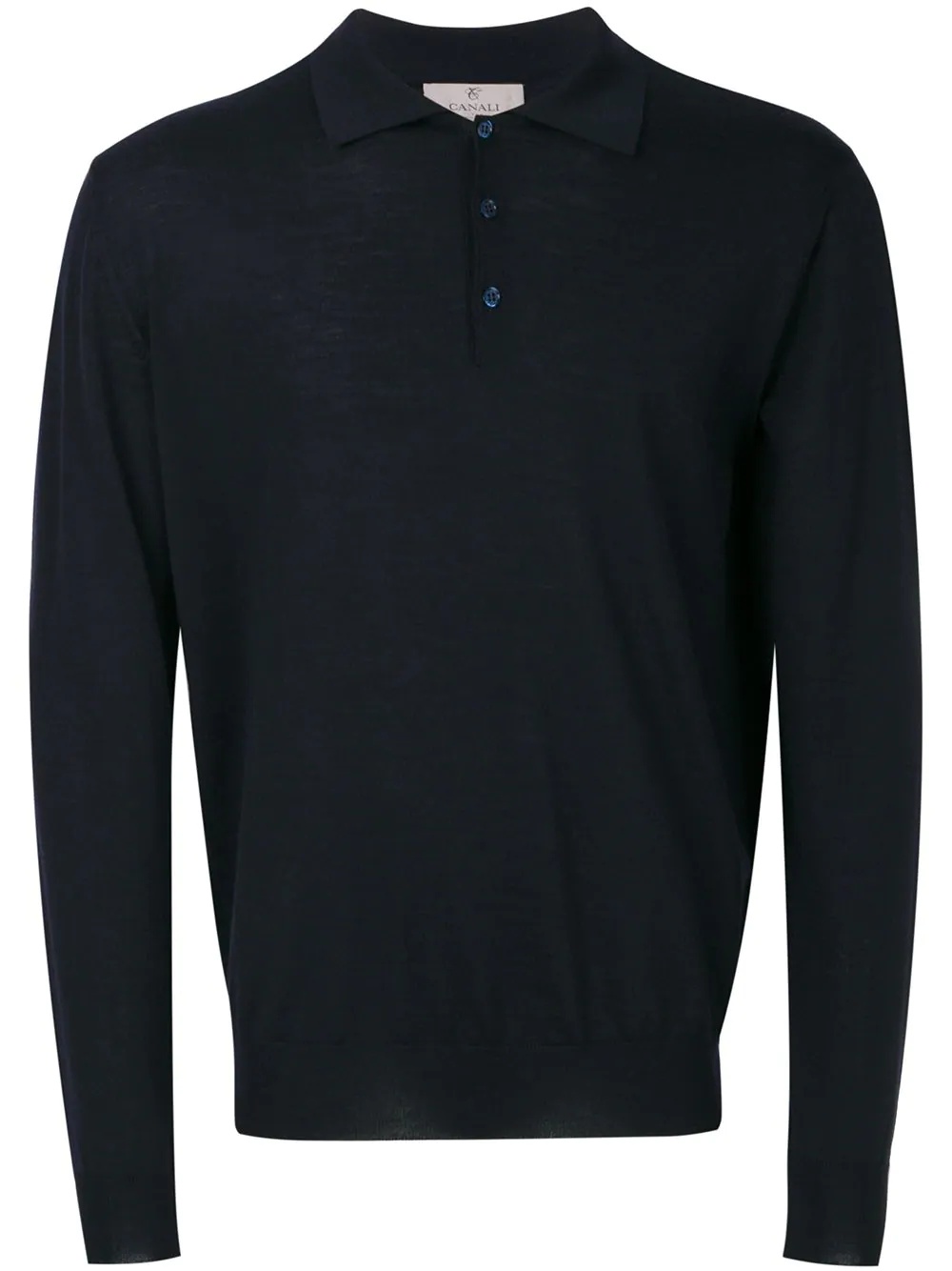 longsleeved polo shirt - 1