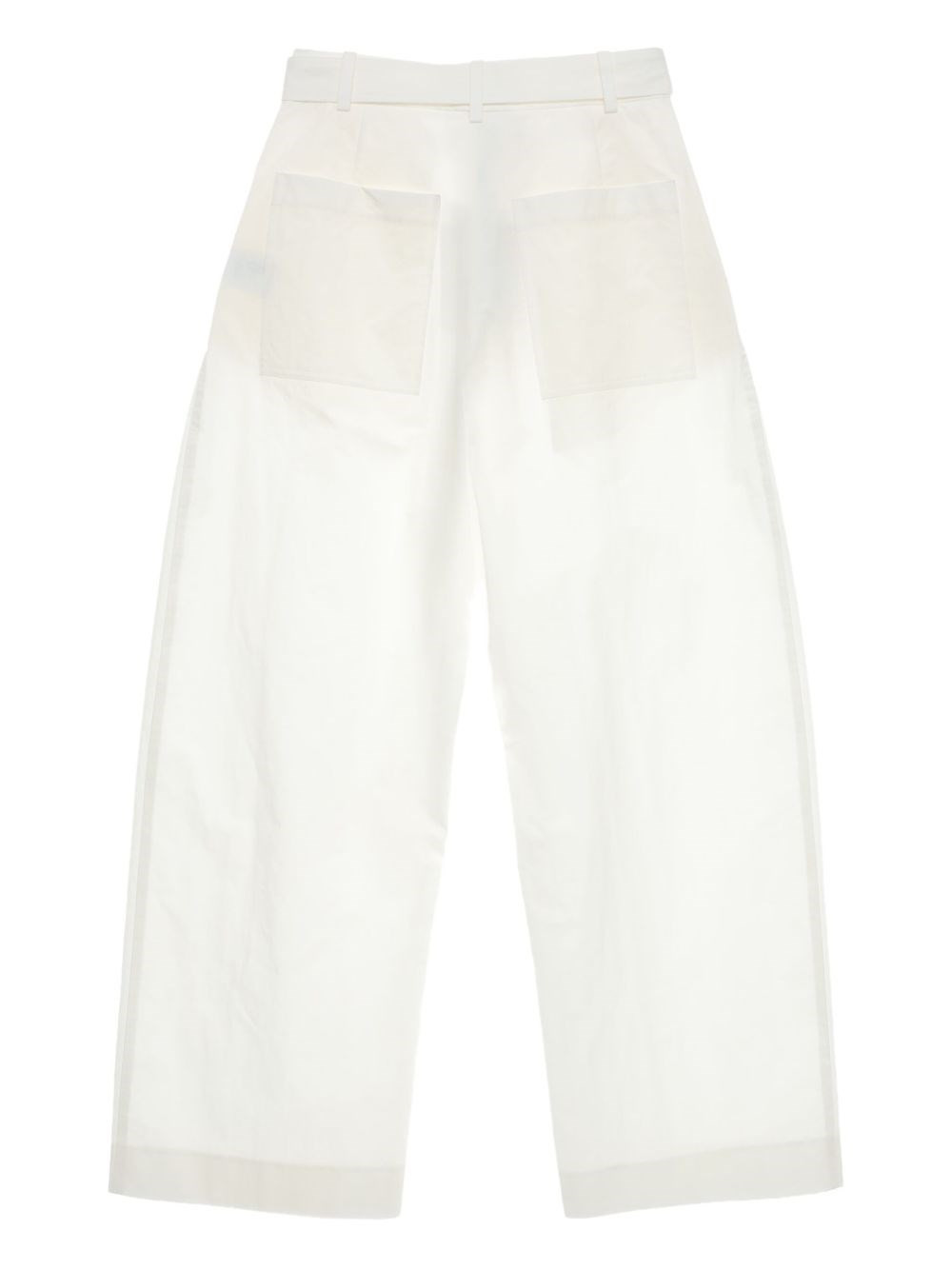 Round leg cotton trousers - 6
