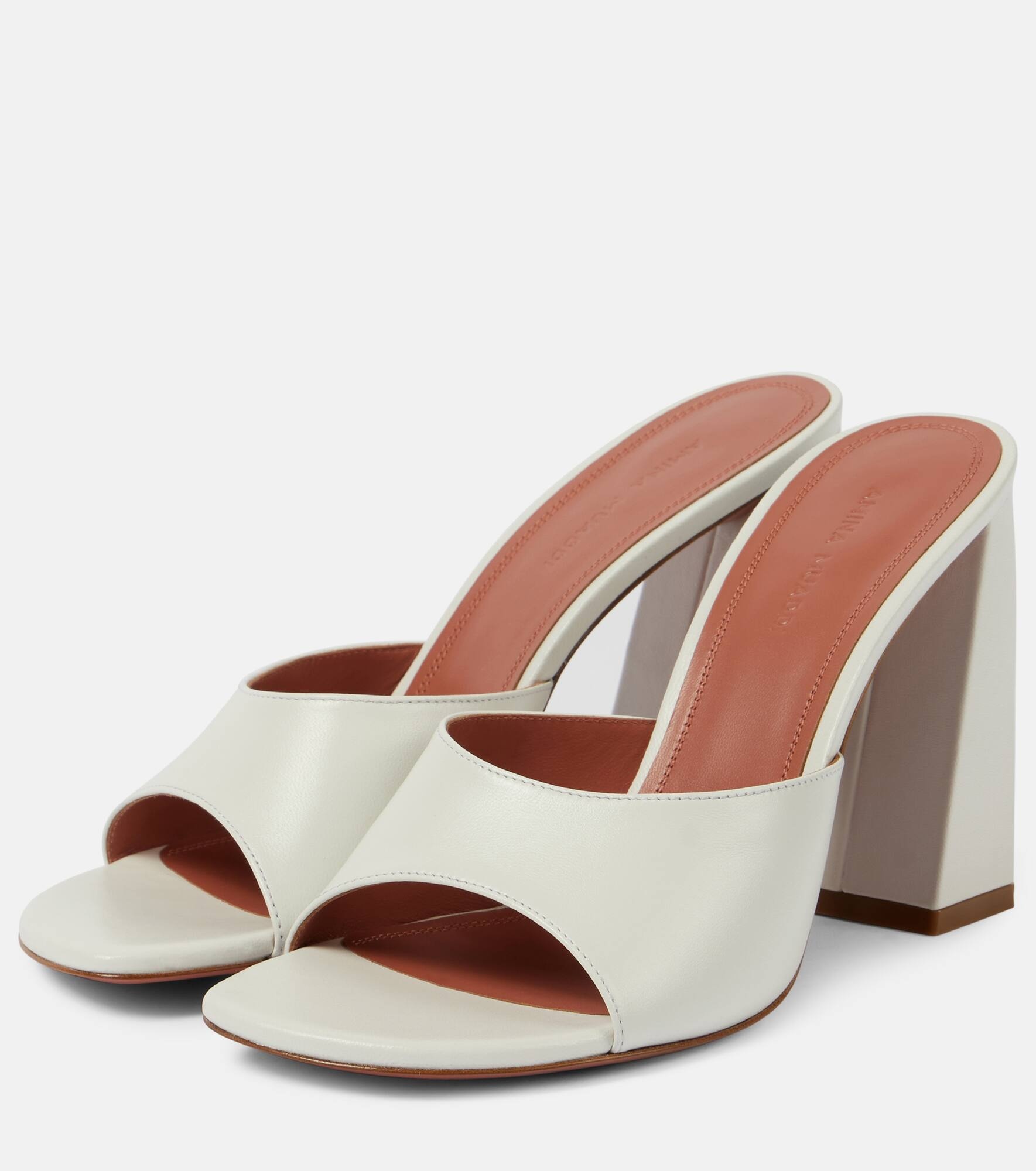 Brigitte 95 leather mules - 5