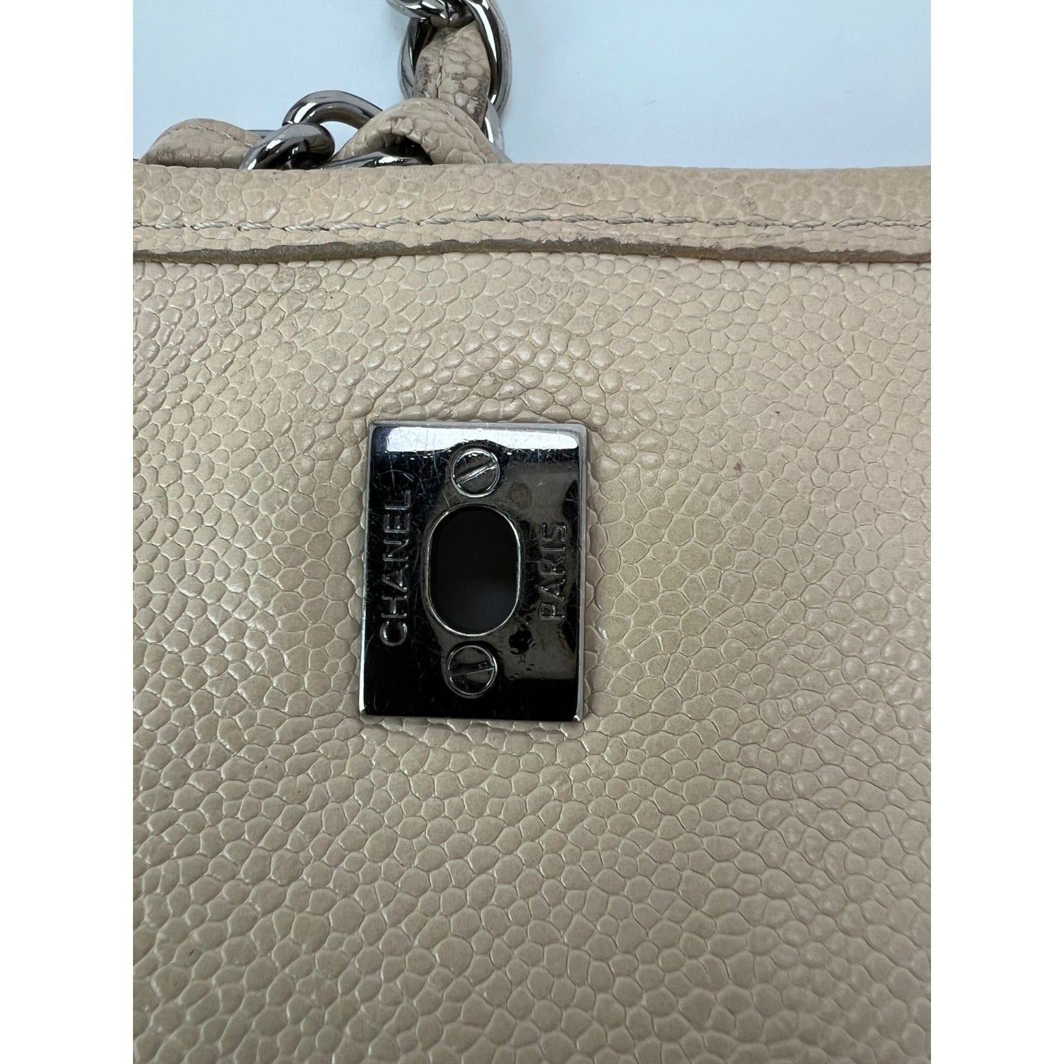Chanel Grained leather Medium Natural Beauty Beige Flap Bag - 14