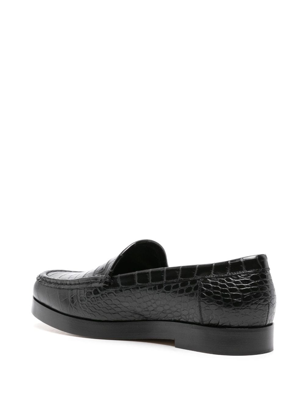 Dinelio embossed-crocodile loafers - 3