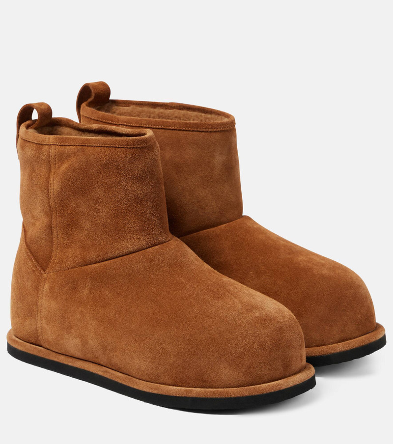 Heidi shearling-lined suede ankle boots - 1