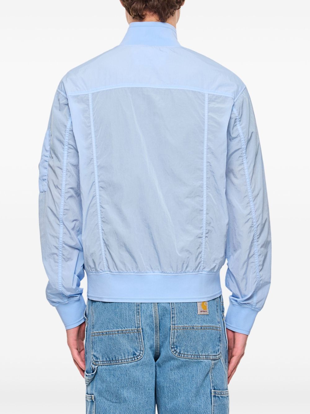 lightweight zip-up bomber jacket - 3