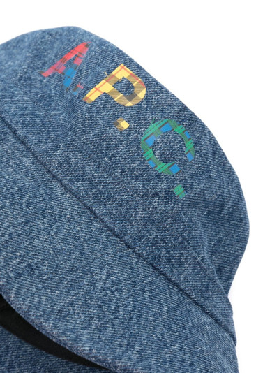 A.P.C. logo-print bucket hat outlook