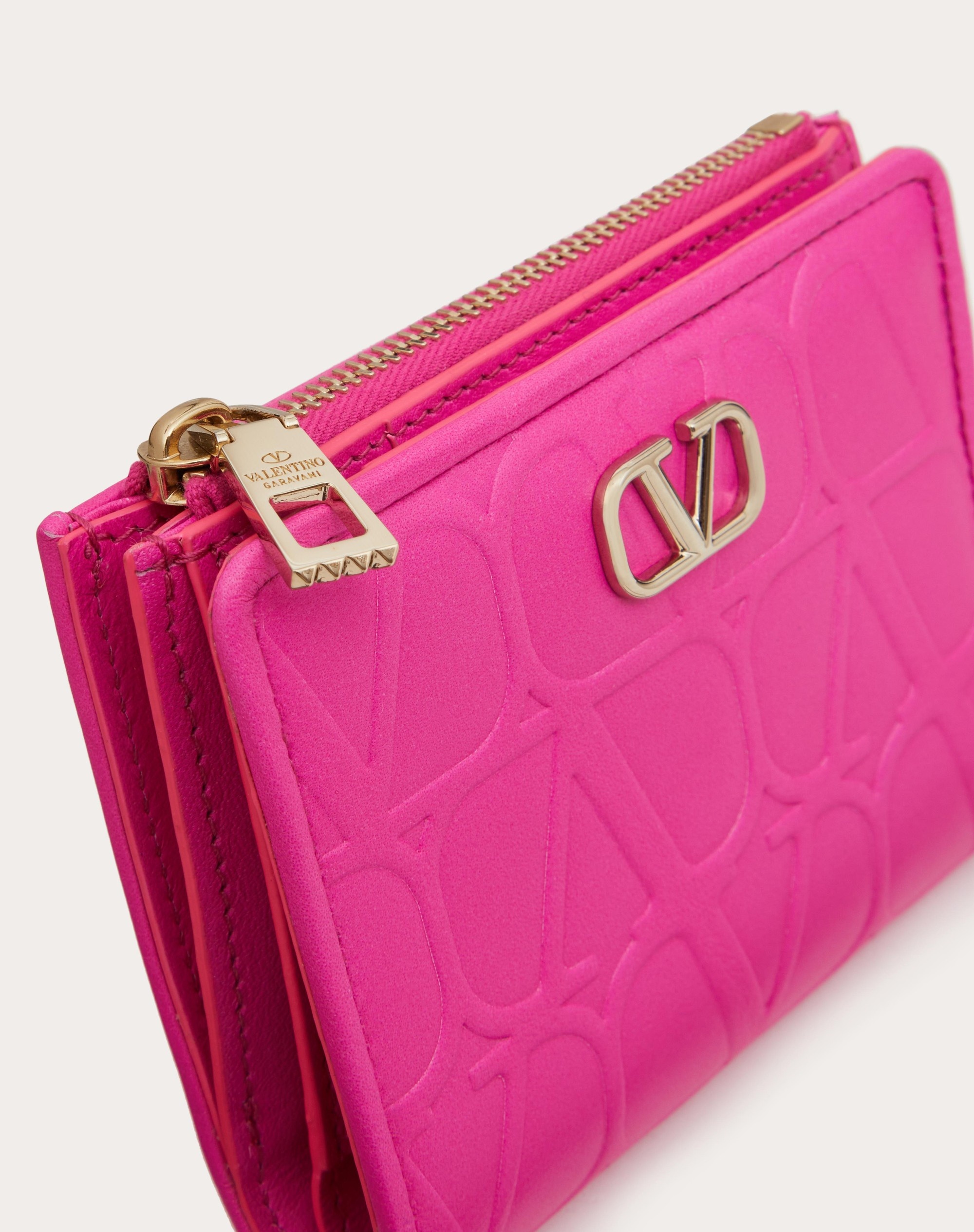 VALENTINO GARAVANI LEATHER TOILE ICONOGRAPHE WALLET IN CALFSKIN - 2