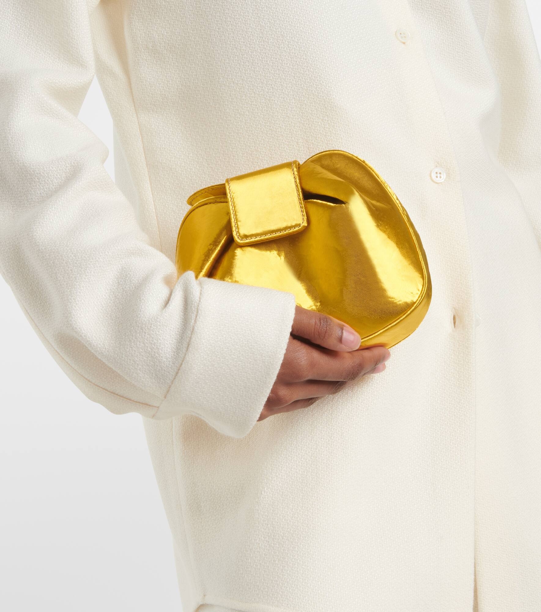 Soft Demi metallic-effect clutch - 2