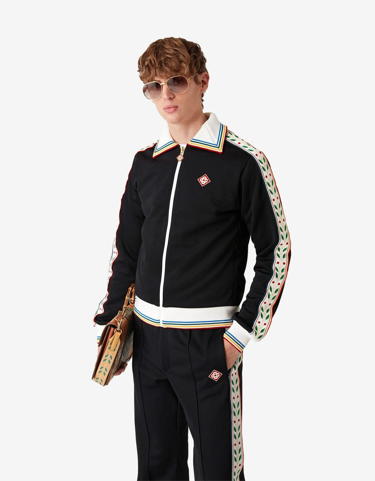 Casablanca Black Laurel Track Jacket - 2