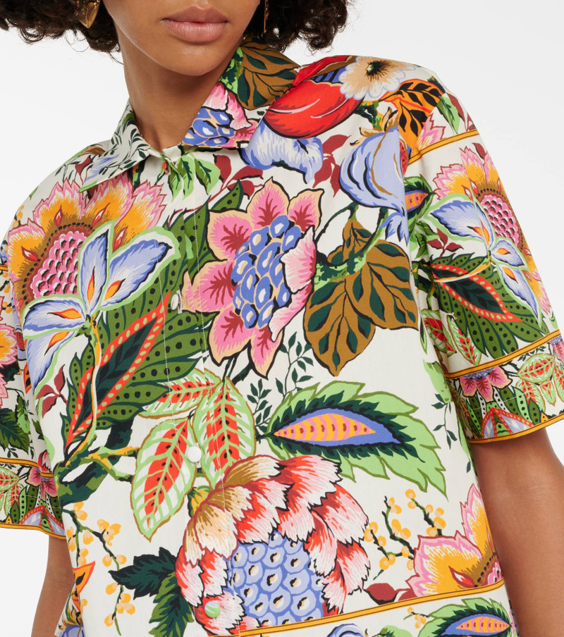 Floral cotton shirt 4