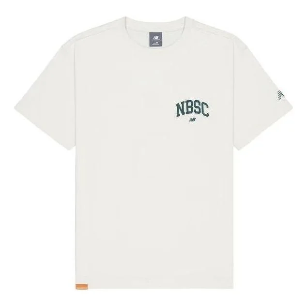 New Balance Small NBSC Graphic T-Shirt 'White Green' AMT42331-CIC - 1