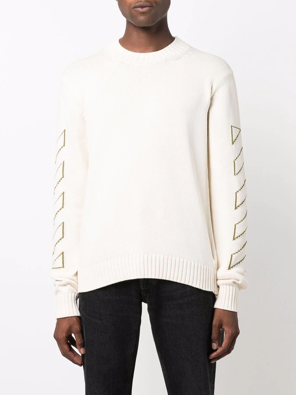 Arrows long-sleeve knitted jumper - 4