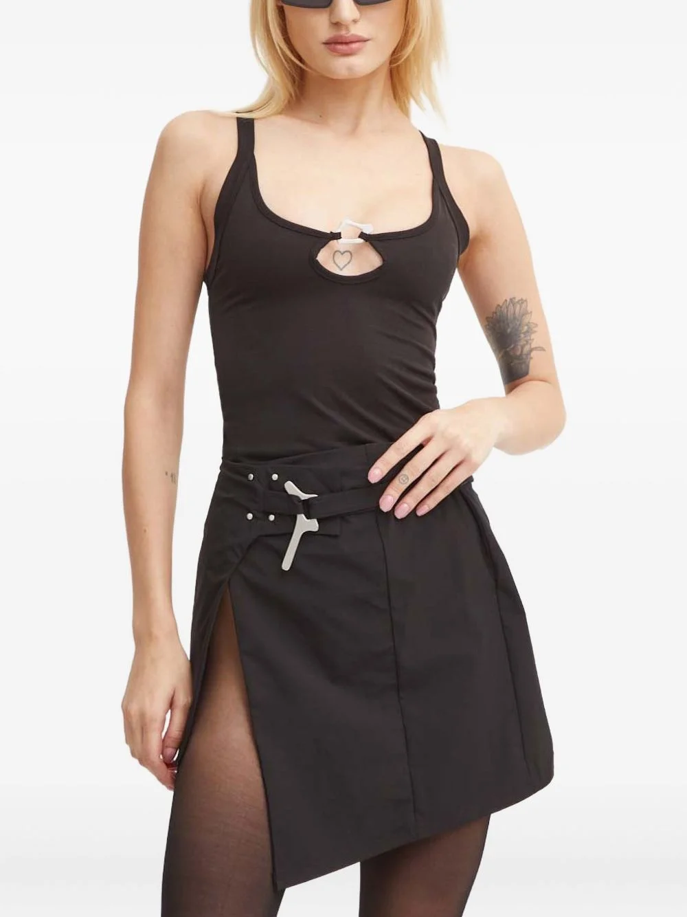 cut-out detail tank top - 1