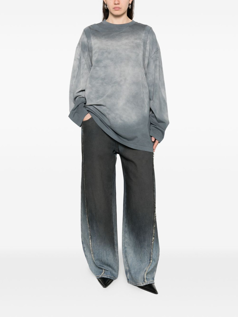 gradient-effect denim jeans 3