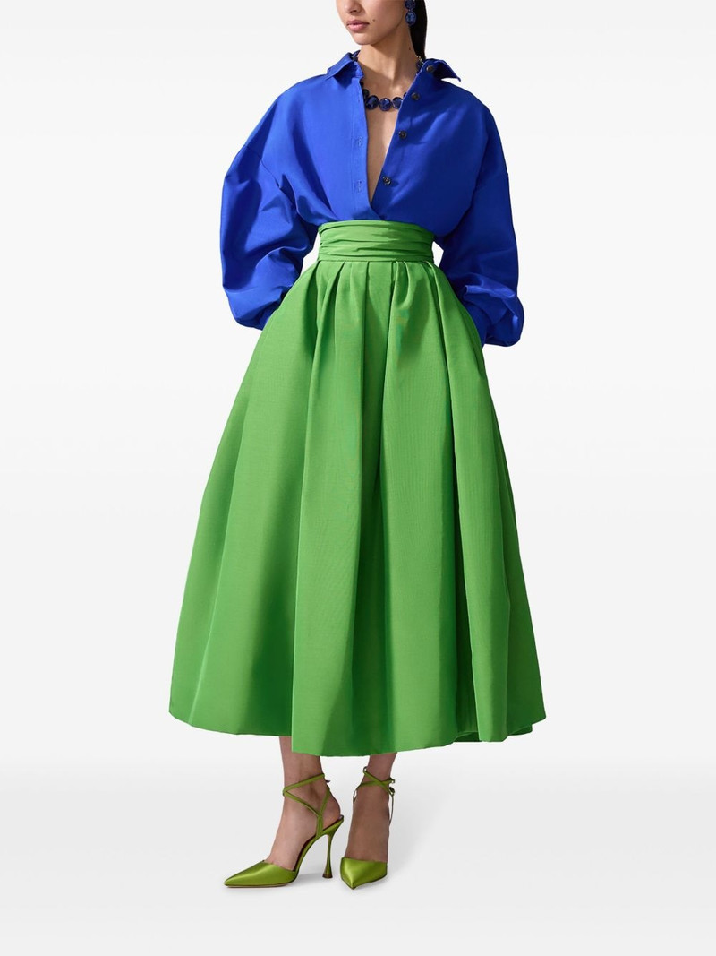 CAROLINA HERRERA oversized tie-front shirt outlook