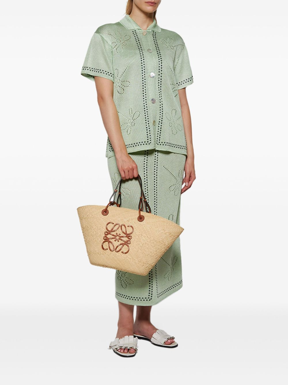 Garden Party dragonfly-pattern knitted skirt - 2