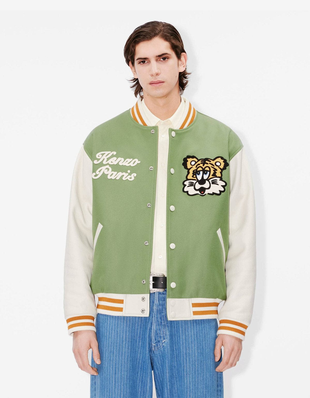 Kenzo By Verdy Khaki Genderless Varsity Jacket - 2