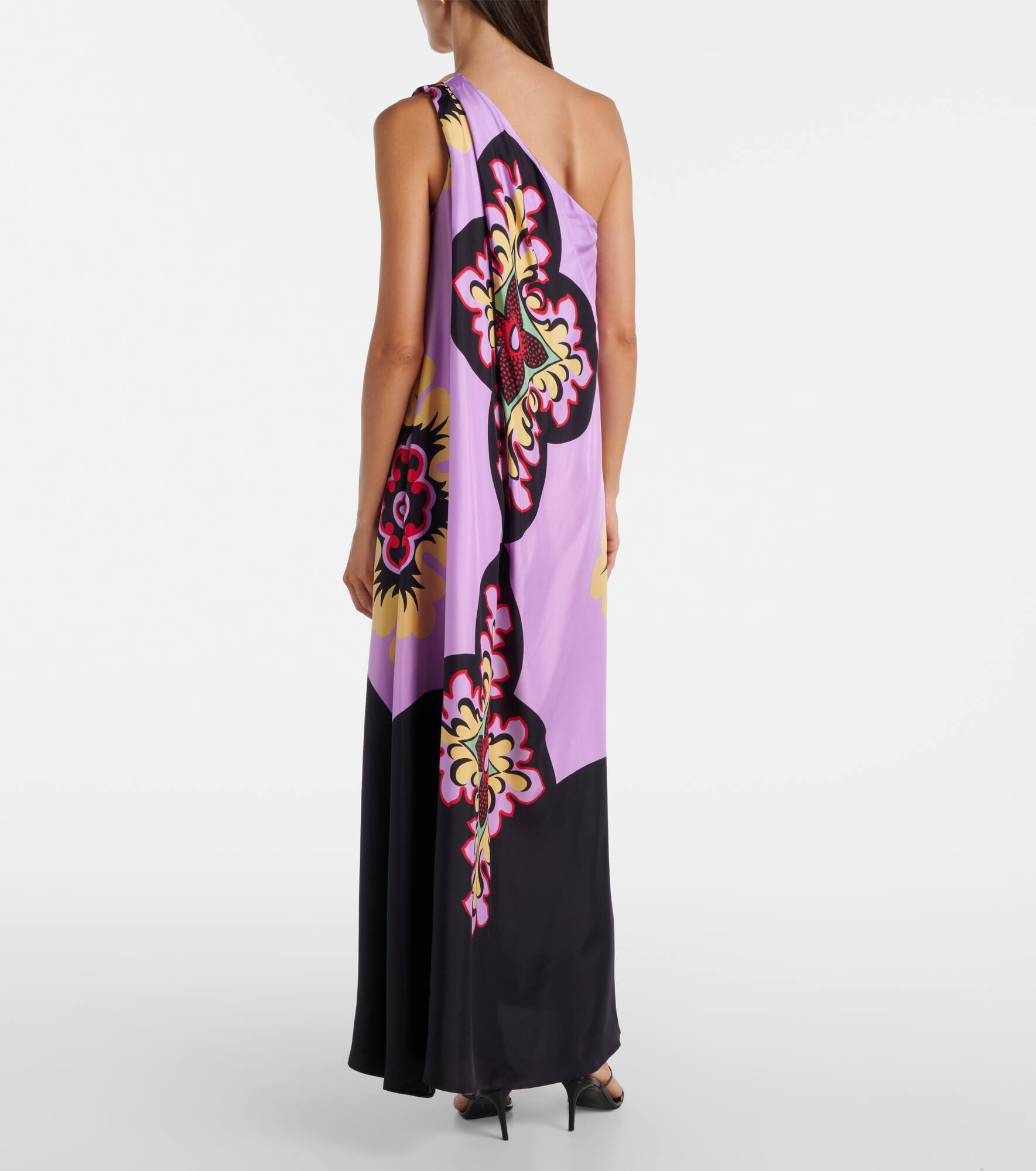 Roy printed silk twill maxi dress - 3