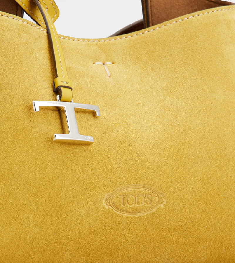BAG IN SUEDE MICRO - YELLOW, BROWN 5