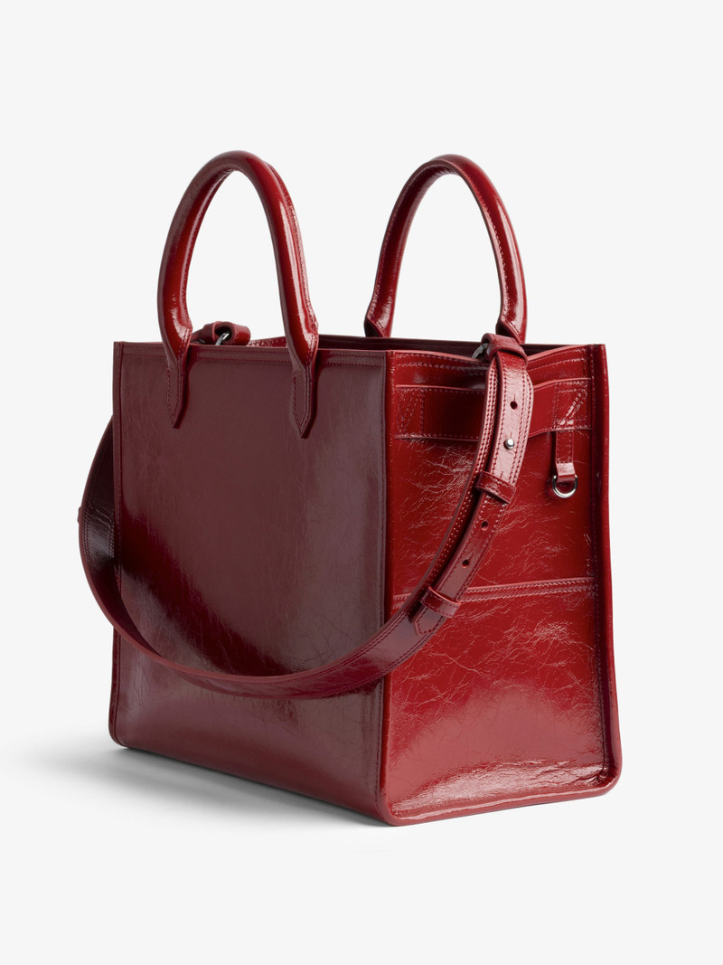 Angel Tote Bag Wrinkled Patent 4