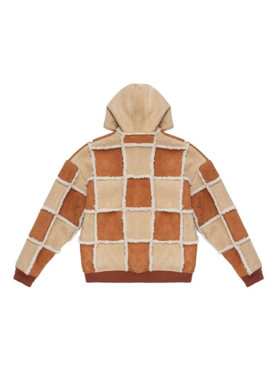 Marcelo Burlon County Of Milan patchwork shearling jacket outlook