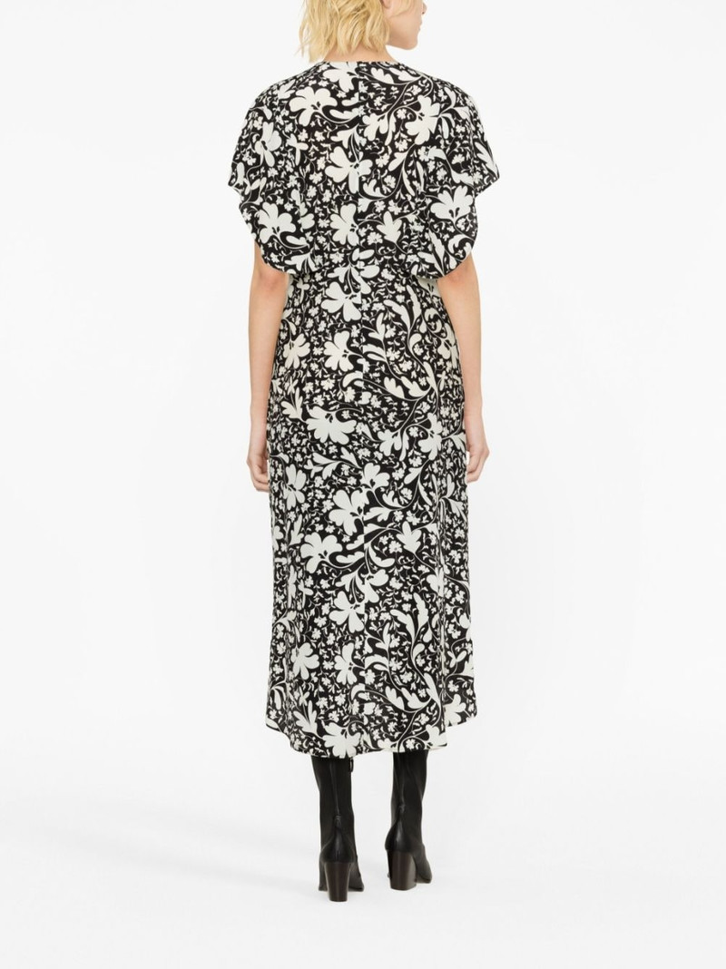 Forest Floral-print silk dress 3