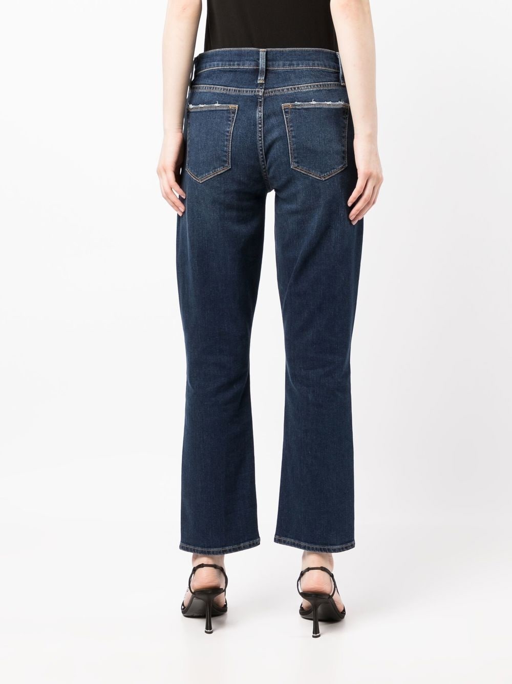 high-waist straight-leg jeans - 4