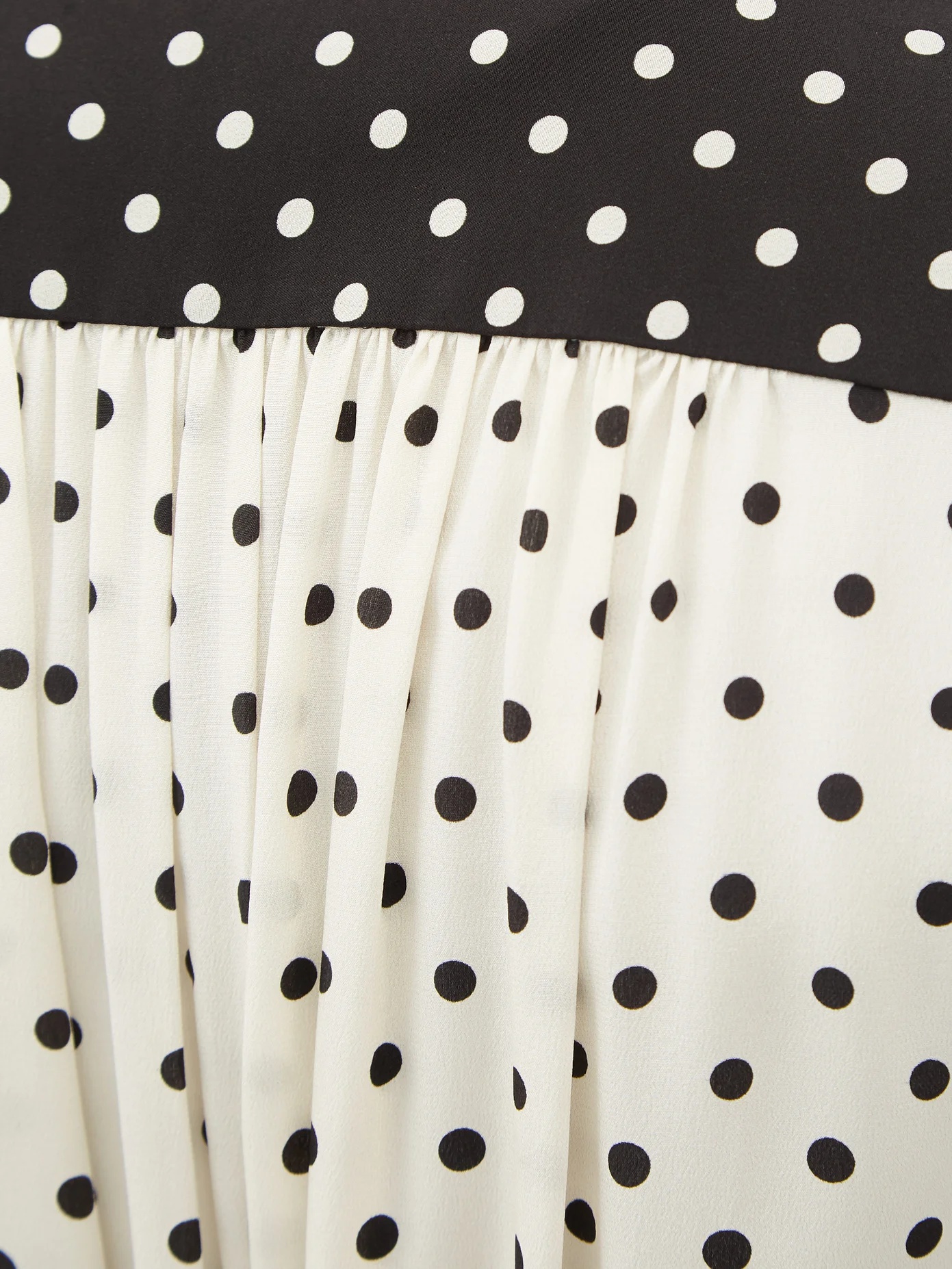 Belted polka-dot crepe de Chine midi dress - 3